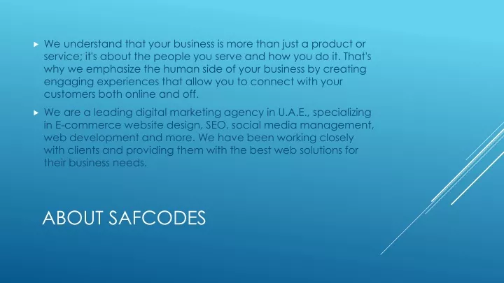 about safcodes