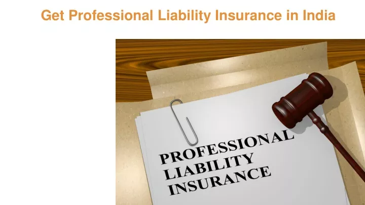 get professional liability insurance in india