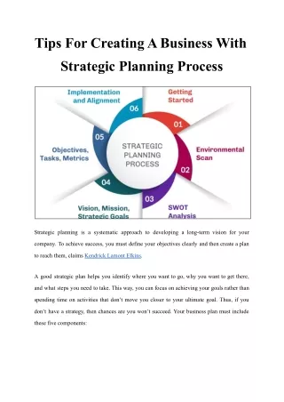 tips for creating a business with