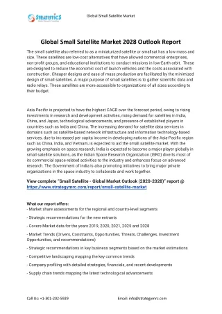 global small satellite market