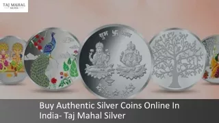 Buy Authentic Silver Coins Online In India- Taj Mahal Silver