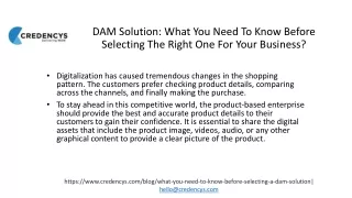 dam solution what you need to know before selecting the right one for your business