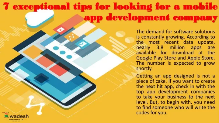 7 exceptional tips for looking for a mobile app development company