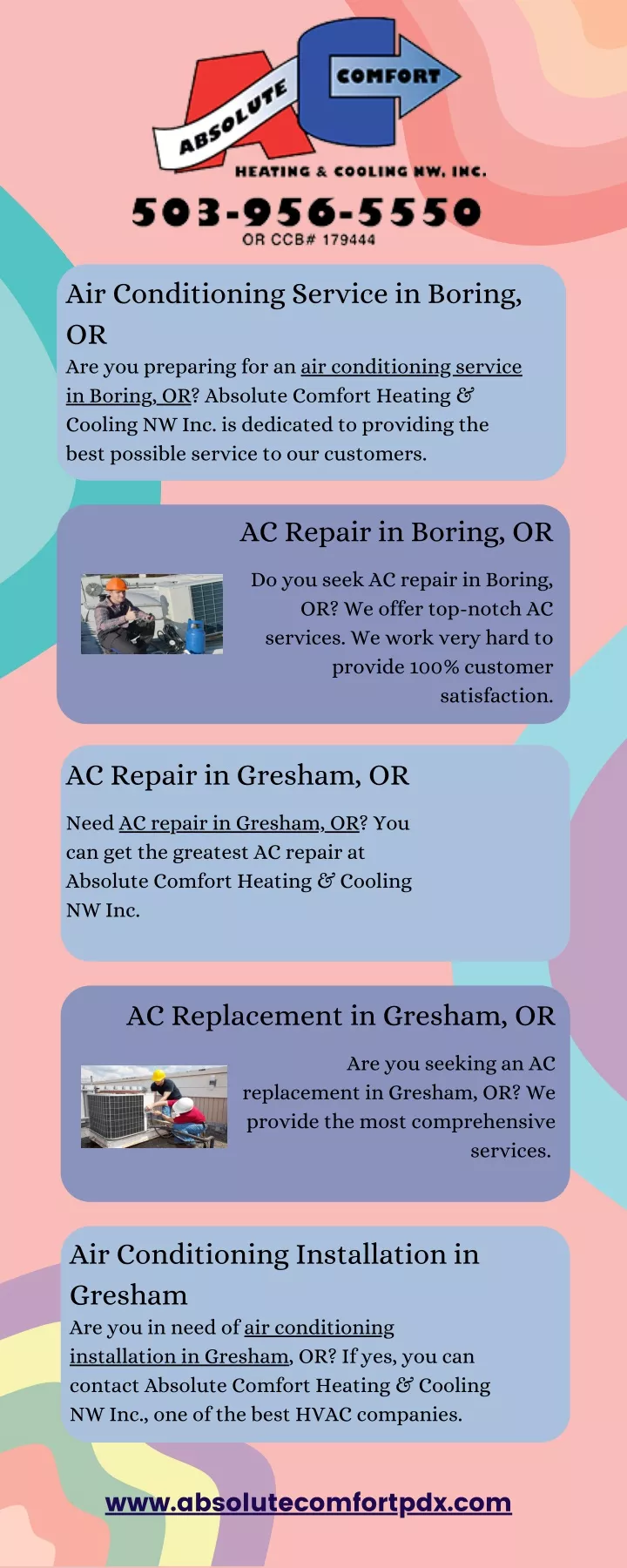 air conditioning service in boring