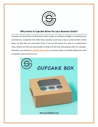 Buy Cupcake Boxes Online in India for A Bakery Business