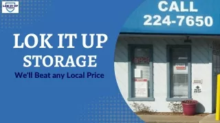 Book Your Safe & Secured Storage Near Sapulpa | Lok It Up Storage