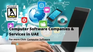 Computer Software Companies & Services in UAE