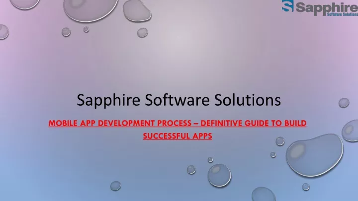 sapphire software solutions