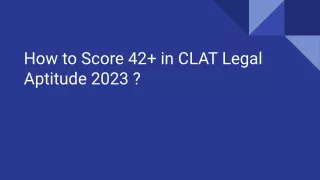 How to Score 42  in CLAT Legal Aptitude 2023 _