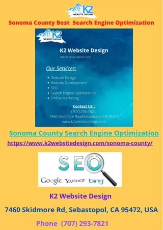 sonoma county best search engine optimization