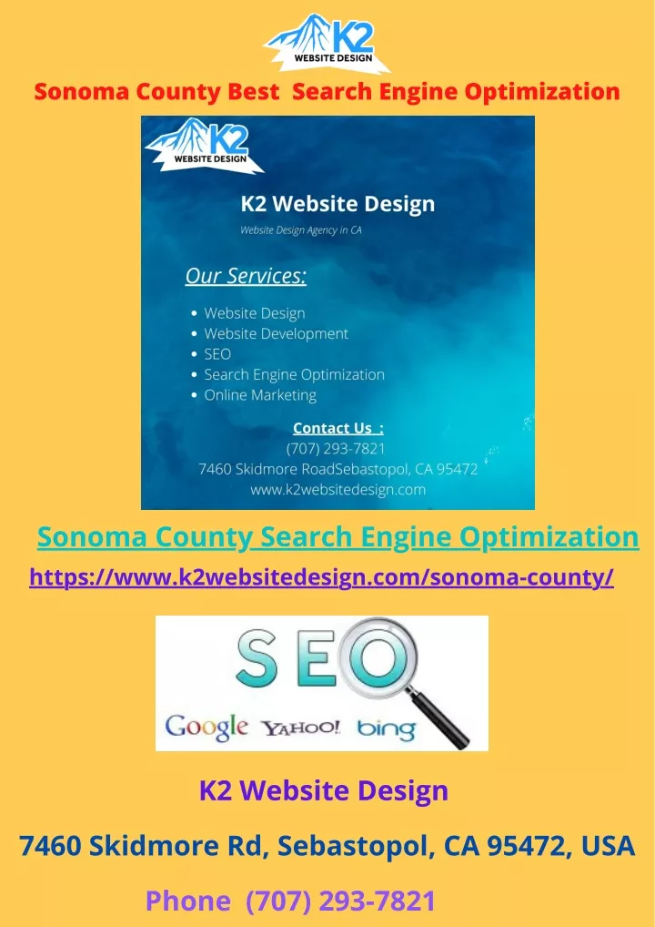 sonoma county best search engine optimization