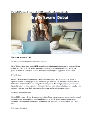 what is erp system how to select erp system