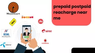 prepaid postpaid reacharge near me