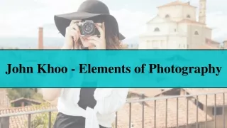John Khoo _- Elements of photography