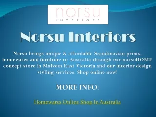 Homewares Online Shop In Australia