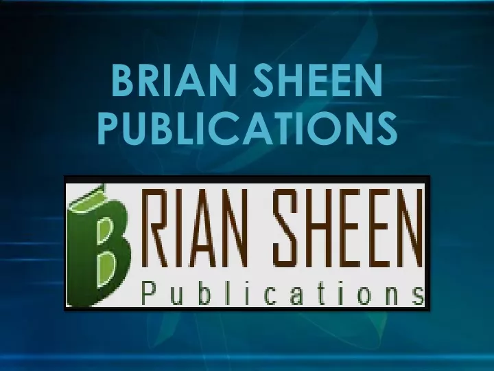 brian sheen publications