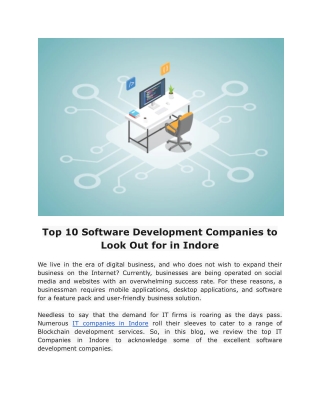 top 10 software development companies to look