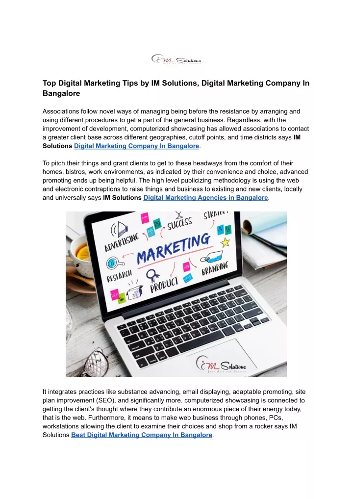top digital marketing tips by im solutions