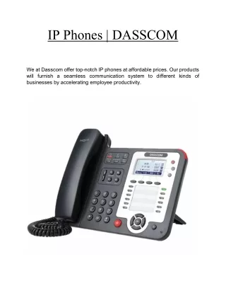 ip phones dasscom