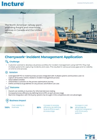 Incident Management Application | Incture