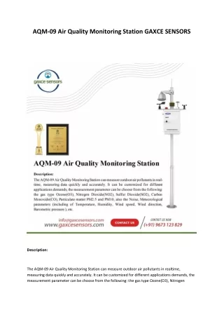 aqm 09 air quality monitoring station gaxce