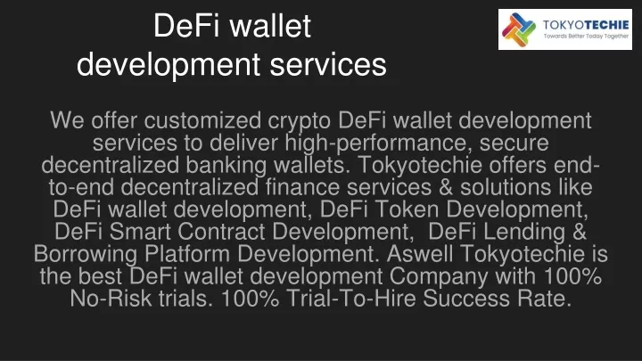 defi wallet development services
