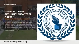 What is Cyber Security and Cyber Crime? |  CyberPeace Foundation