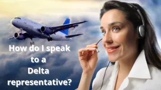 How do I speak to a person at Delta?