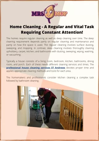 Professional House Cleaning Services to Keep Your Home Spotless