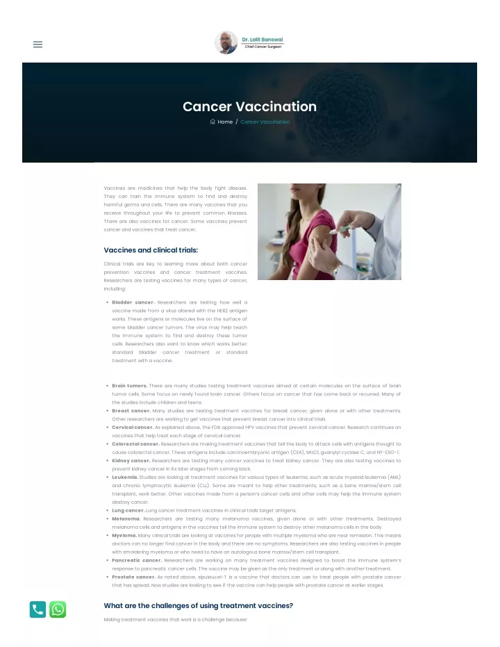 cancer vaccination