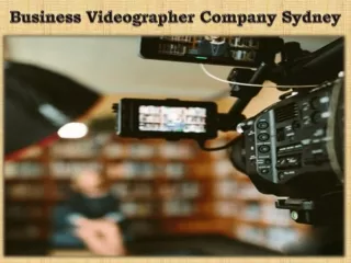 Business Videographer Company Sydney