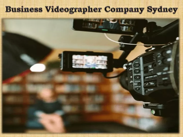 business videographer company sydney