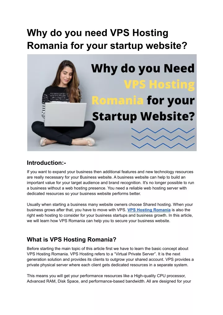 why do you need vps hosting romania for your