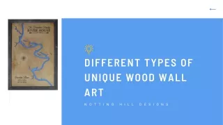 different types of unique wood wall art