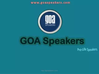 www goaspeakers com