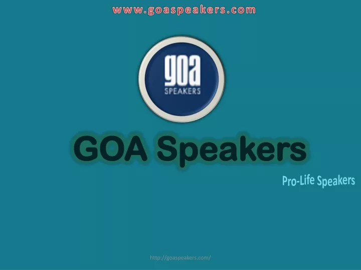 www goaspeakers com