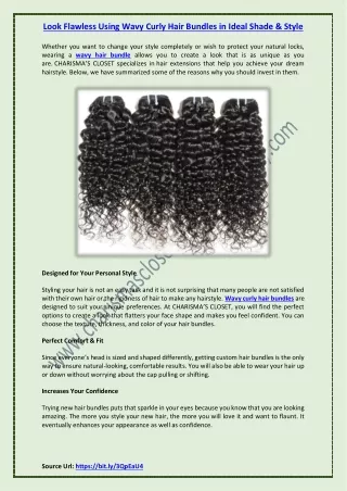 look flawless using wavy curly hair bundles