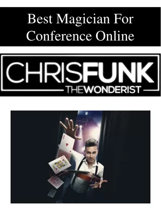 Best Magician For Conference Online