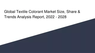 global textile colorant market size share trends analysis report 2022 2028