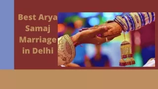 Best Arya Samaj Marriage in Delhi