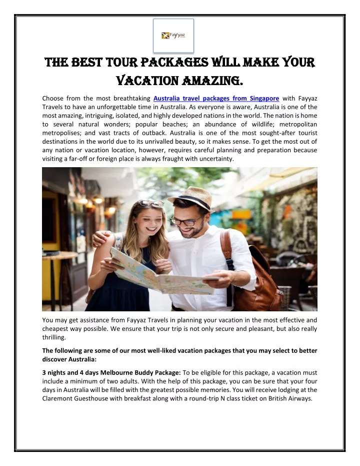 the best tour packages will make your the best