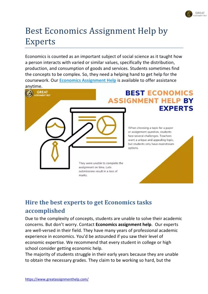 best economics assignment help by experts