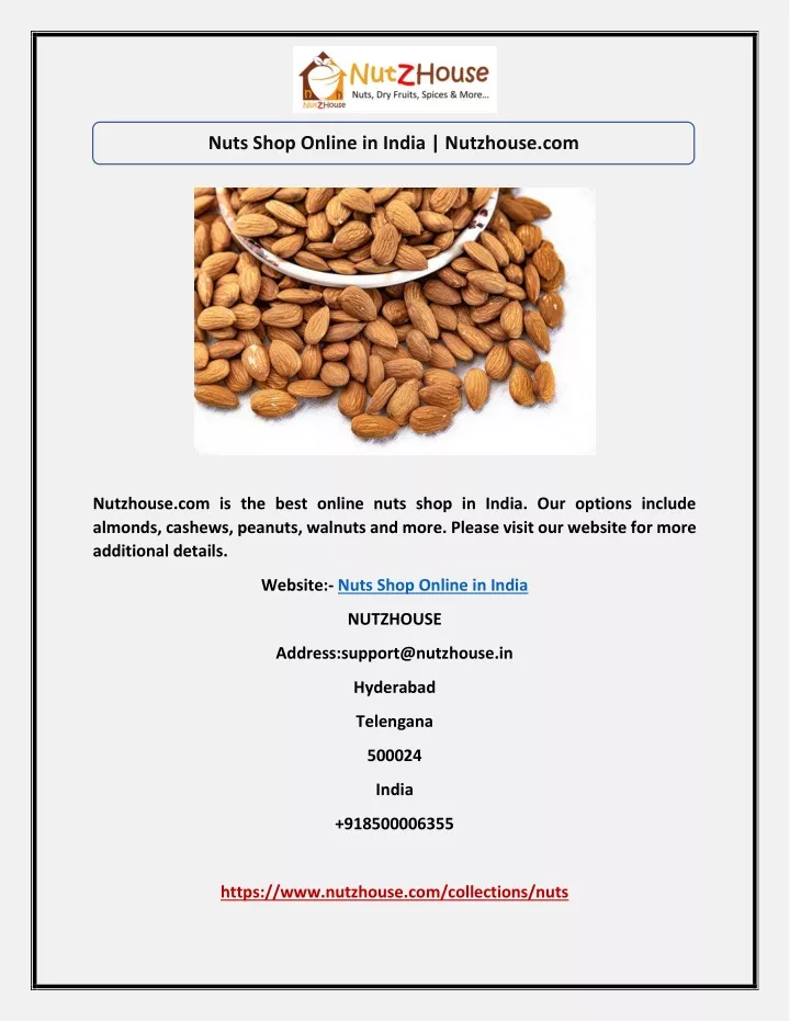 nuts shop online in india nutzhouse com