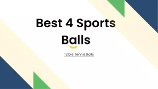Printed Table Tennis Balls