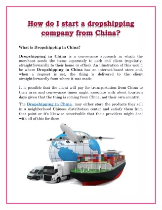 what is dropshipping in china dropshipping