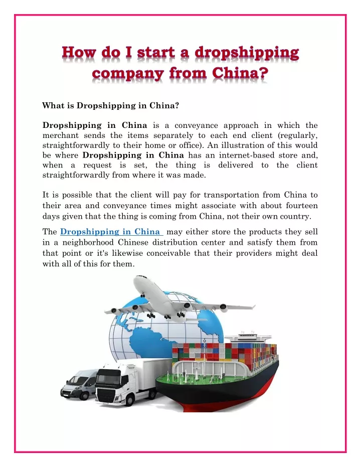 what is dropshipping in china dropshipping
