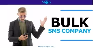 High-Level Bulk SMS Company for Your Marketing - SMS Squad