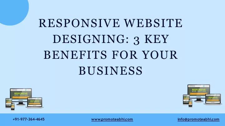 responsive website designing 3 key benefits