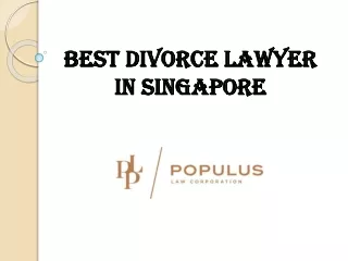 Best Divorce Lawyer In Singapore