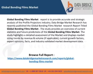 global bonding films market